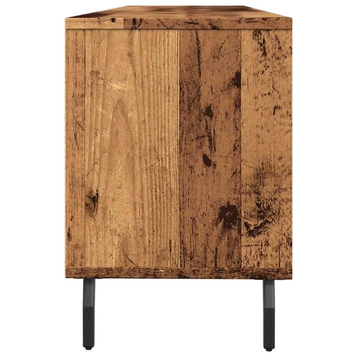 Meuble TV vieux bois 150x30x44,5 cm bois d'ingénierie – Image 4