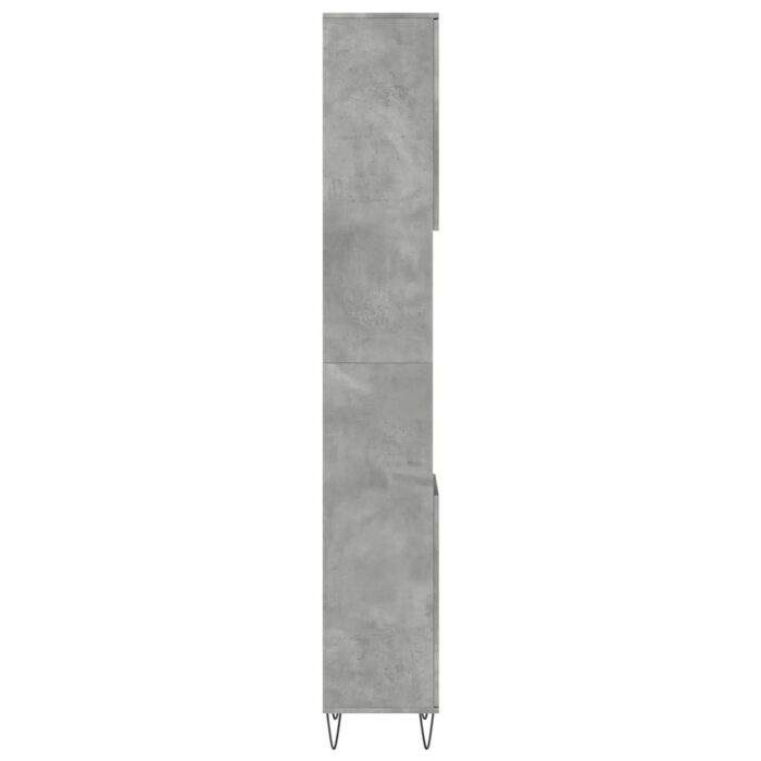 Armoire de salle de bain gris béton 30x30x190 cm – Image 3