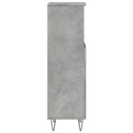 Armoire de salle de bain gris béton 30x30x100 cm – Image 3