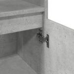 Armoire de salle de bain gris béton 30x30x100 cm – Image 6