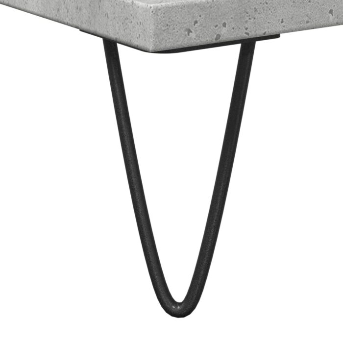 Armoire de bain gris béton 58x33x60 cm bois d'ingénierie – Image 6