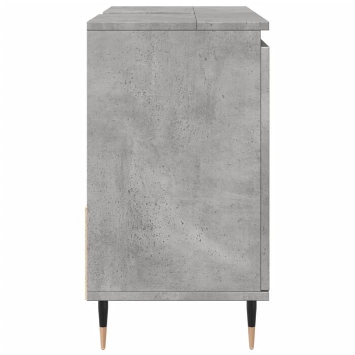 Armoire de salle de bain gris béton 65x33x60 cm – Image 3