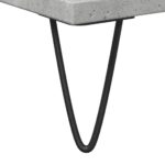 Armoire de lavabo de salle de bain gris béton 65x33x60 cm – Image 7