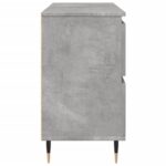 Armoire salle de bain gris béton 80x33x60cm bois d'ingénierie – Image 3