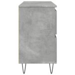 Armoire salle de bain gris béton 80x33x60cm bois d'ingénierie – Image 3