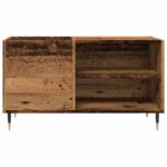 Armoire à disques vieux bois 84,5x38x48 cm bois d'ingénierie – Image 2