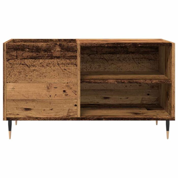 Armoire à disques vieux bois 84,5x38x48 cm bois d'ingénierie – Image 2