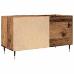 Armoire à disques vieux bois 84,5x38x48 cm bois d'ingénierie – Image 4