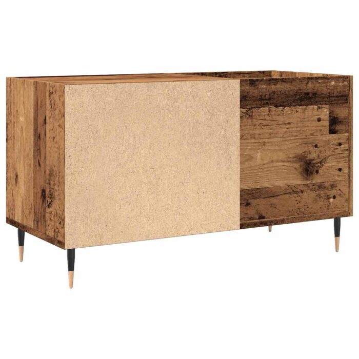 Armoire à disques vieux bois 84,5x38x48 cm bois d'ingénierie – Image 4
