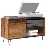 Armoire à disques vieux bois 84,5x38x48 cm bois d'ingénierie