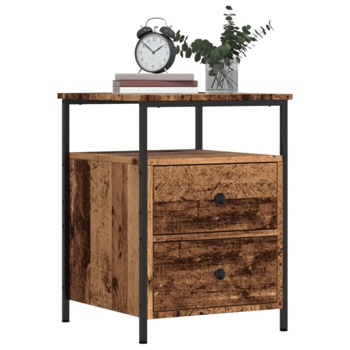 VXL8721158444950_m_en_hd_1.jpg Table de chevet vieux bois 44x45x60 cm bois d'ingénierie – Image 1