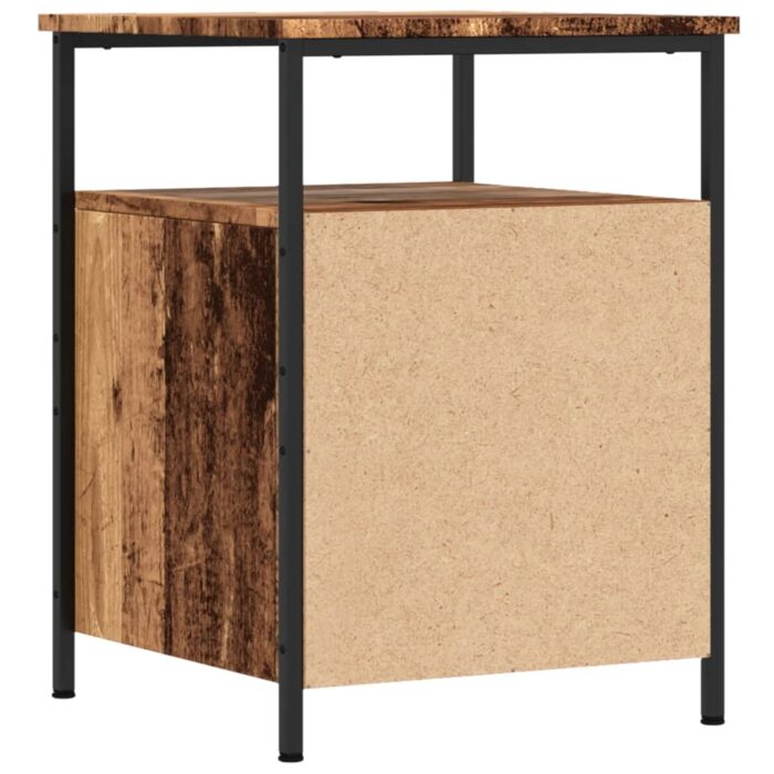 Tables de chevet 2 pcs vieux bois 44x45x60 cm bois d'ingénierie – Image 5