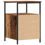 Tables de chevet 2 pcs vieux bois 34x35,5x50 cm bois ingénierie – Image 5