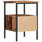 Tables de chevet 2 pcs vieux bois 34x36x50 cm bois d'ingénierie – Image 6