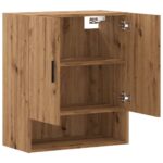Armoire murale chêne artisanal 60x31x70 cm bois d'ingénierie – Image 5