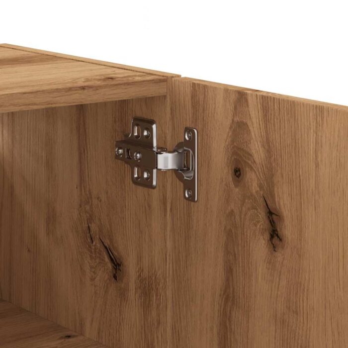 Armoire murale chêne artisanal 60x31x70 cm bois d'ingénierie – Image 6