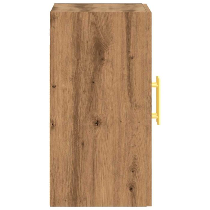 Armoire murale chêne artisanal 60x31x60 cm bois d'ingénierie – Image 3