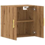 Armoire murale chêne artisanal 60x31x60 cm bois d'ingénierie – Image 5