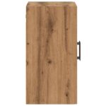 Armoire murale chêne artisanal 60x31x60 cm bois d'ingénierie – Image 3