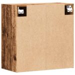 Armoire murale vieux bois 60x31x60 cm bois d'ingénierie – Image 4