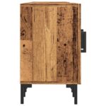 Meuble TV vieux bois 150x30x50 cm bois d'ingénierie – Image 4