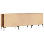 Meuble TV vieux bois 150x30x50 cm bois d'ingénierie – Image 5