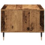 Table basse vieux bois 60x50x36,5 cm bois d'ingénierie – Image 3