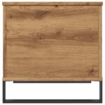 Table basse chêne artisanal 60x44,5x45 cm bois d'ingénierie – Image 4