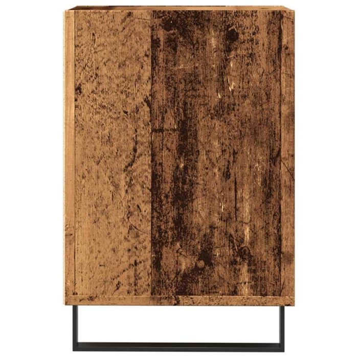 Meuble TV vieux bois 100x35x55 cm bois d'ingénierie – Image 4