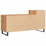Meuble TV chêne artisanal 100x35x55 cm bois d'ingénierie – Image 5