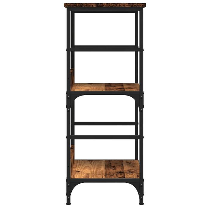 Bibliothèque vieux bois 50x33x82 cm bois d'ingénierie – Image 3