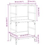 Bibliothèque vieux bois 50x33x82 cm bois d'ingénierie – Image 7