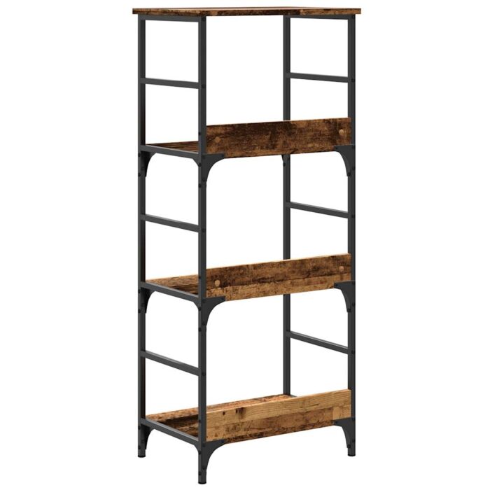 Bibliothèque vieux bois 50x33x117,5 cm bois d'ingénierie – Image 4