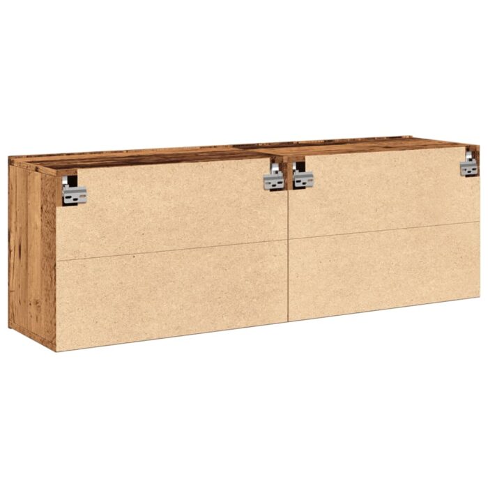 Meubles TV muraux 2 pcs vieux bois 60x30x41 cm – Image 6