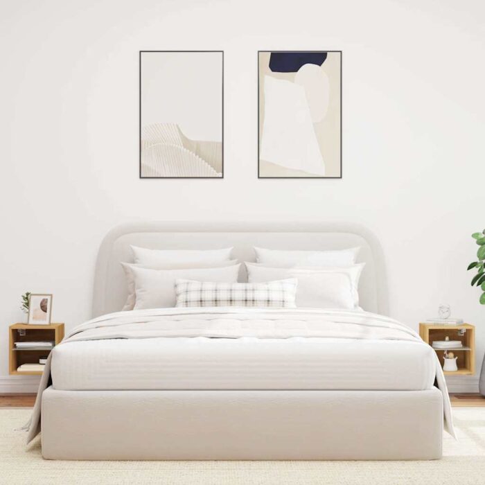 Meubles TV muraux lumières LED 2 pcs chêne artisanal – Image 2