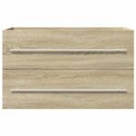 Armoire de lavabo vieux bois 80x38,5x48 cm bois d'ingénierie – Image 2