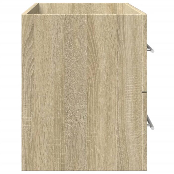Armoire de lavabo vieux bois 80x38,5x48 cm bois d'ingénierie – Image 4