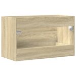 Armoire de lavabo vieux bois 80x38,5x48 cm bois d'ingénierie – Image 5