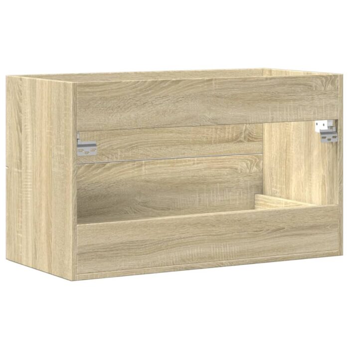 Armoire de lavabo vieux bois 80x38,5x48 cm bois d'ingénierie – Image 5