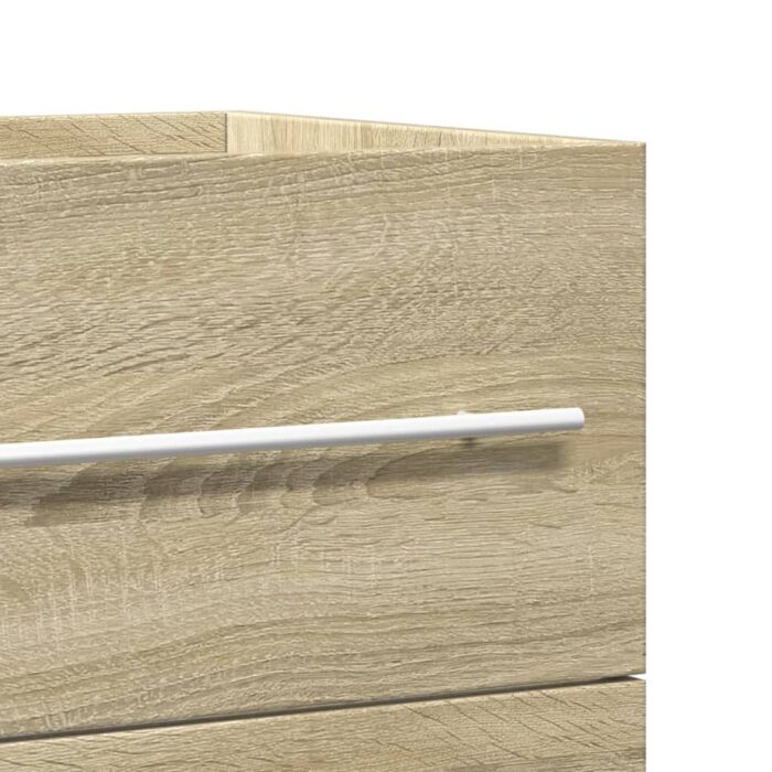 Armoire de lavabo vieux bois 80x38,5x48 cm bois d'ingénierie – Image 6