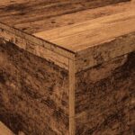 Table basse avec lumières LED vieux bois 90x50x40 cm – Image 8