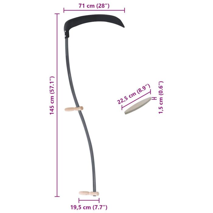 Faux avec pierre d’affûtage 145 cm – Image 6