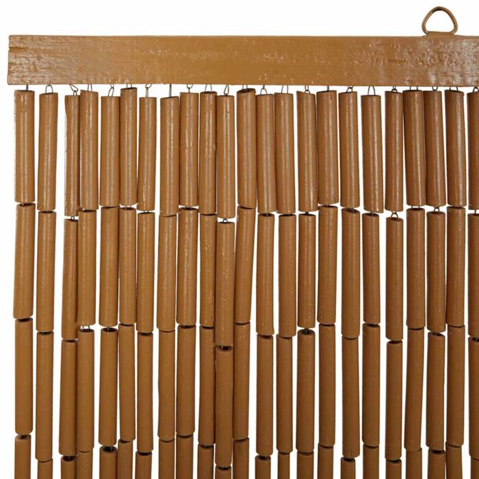 Rideau anti-insectes imprimé palmier 100x200 cm bambou – Image 3