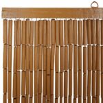Rideau anti-insectes imprimé palmier 100x220 cm bambou – Image 3
