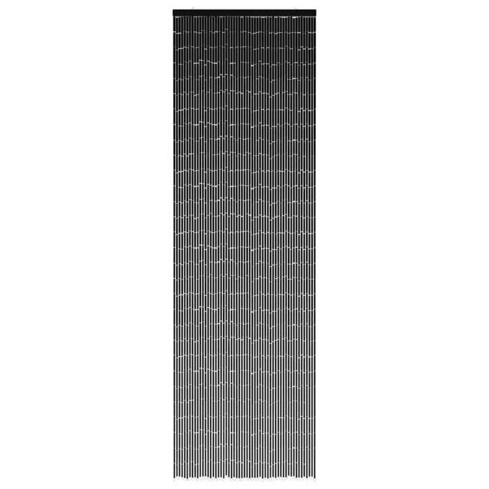 Rideau anti-insectes gris foncé 56 x 185 cm bambou – Image 2
