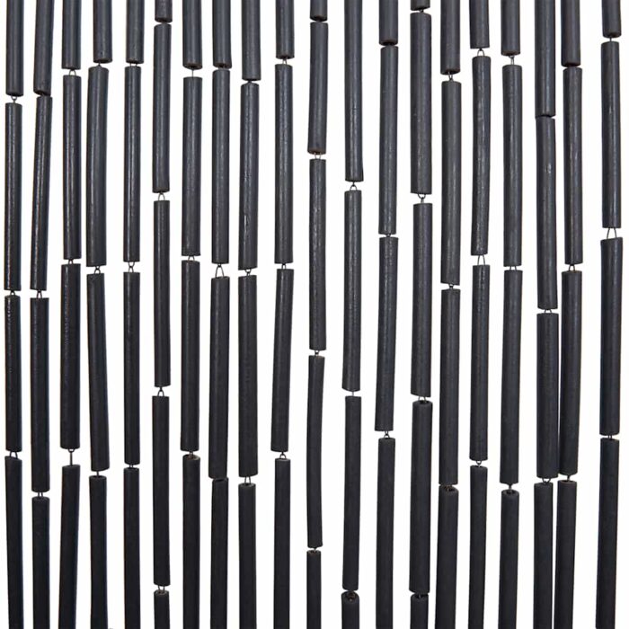 Rideau anti-insectes gris foncé 56 x 185 cm bambou – Image 5