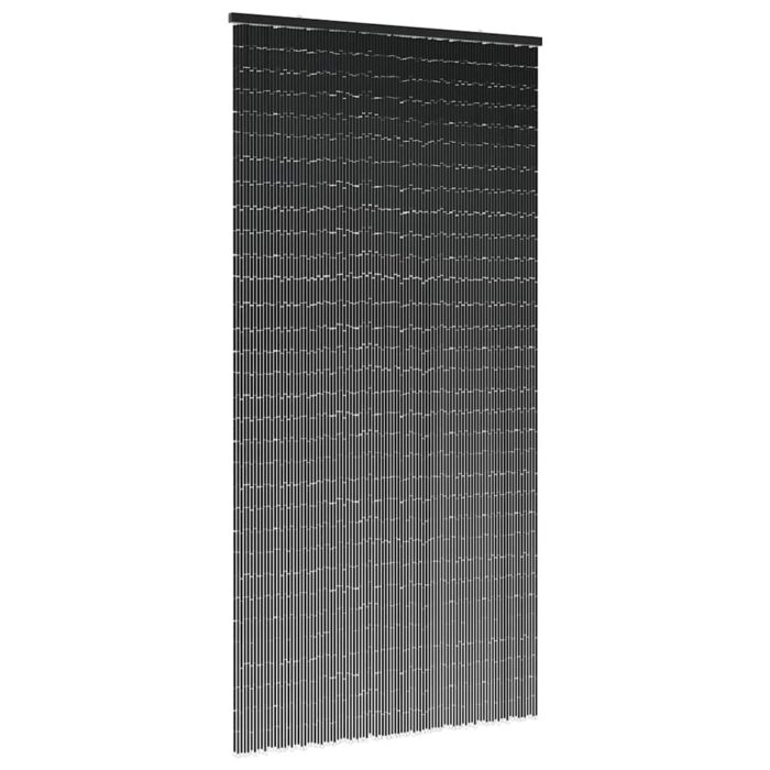 Rideau anti-insectes gris foncé 100x220 cm bambou – Image 1
