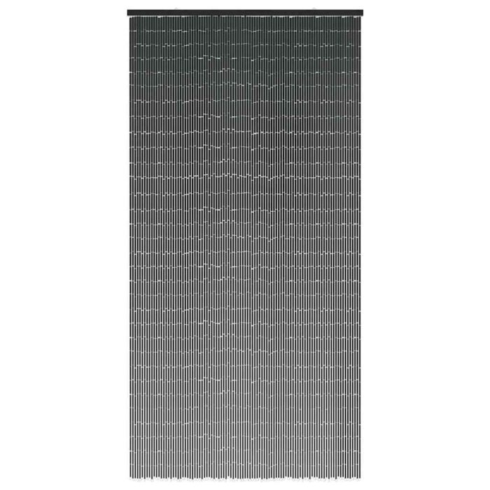 Rideau anti-insectes gris foncé 100x220 cm bambou – Image 2