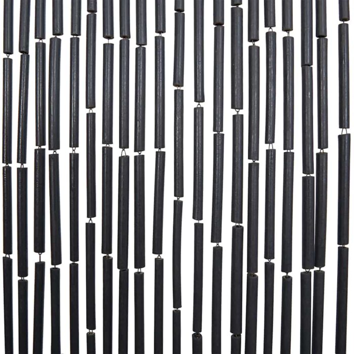 Rideau anti-insectes gris foncé 100x220 cm bambou – Image 5