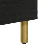 Meuble TV noir 70x33x46 cm bois d'ingénierie – Image 7